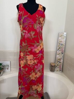 Fun Red Floral Dress